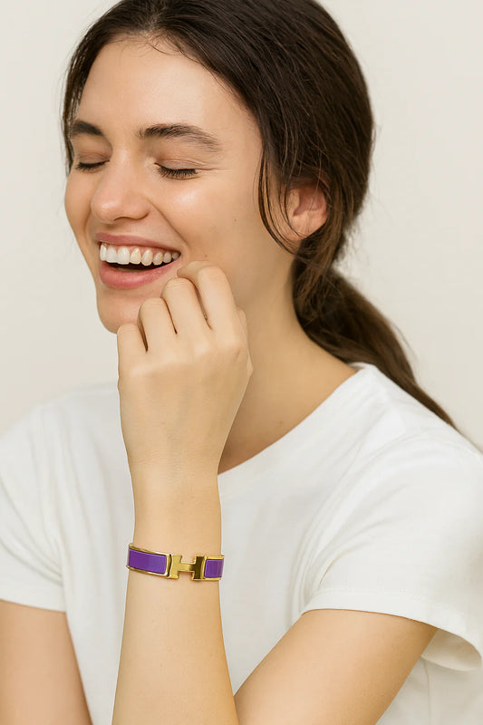 Luxury H Enamel Bracelet